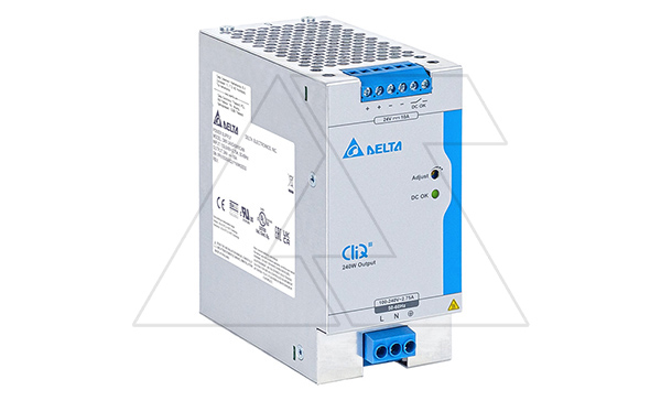 Блок питания импульсный CliQ III, 240W, 10А, 88_264VAC / 24VDC, DIN35, реле DC OK, винт.клеммы, ал.корпус Блок питания импульсный CliQ III, 240W, 10А, 88_264VAC / 24VDC, DIN35, реле DC OK, винт.клеммы, ал.корпус