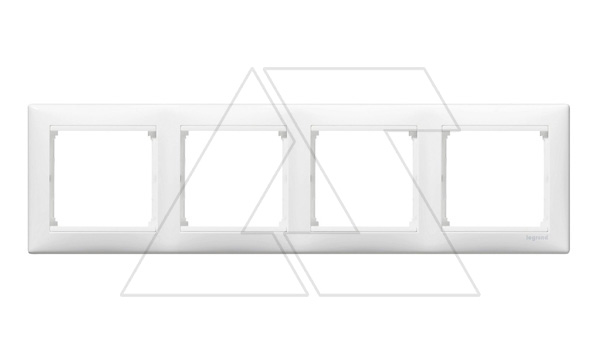 Valena - Рамка 4 поста верт/гориз, белая