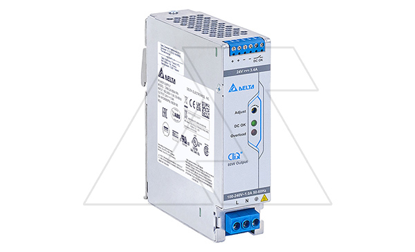 Блок питания импульсный CliQ M, 81.6W, 3.4А, 85_264VAC / 24VDC, DIN35, реле DC OK, винт.клеммы, ал.корпус Блок питания импульсный CliQ M, 81.6W, 3.4А, 85_264VAC / 24VDC, DIN35, реле DC OK, винт.клеммы, ал.корпус