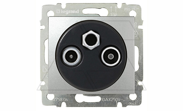 Valena - Розетка TV-RD-SAT-концевая 2400MHz, < 10 дБ, алюминий