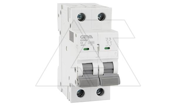 Авт. выключатель GYM9H-2P-2C, 2P, 2A, хар-ка C, 10kA, 2M