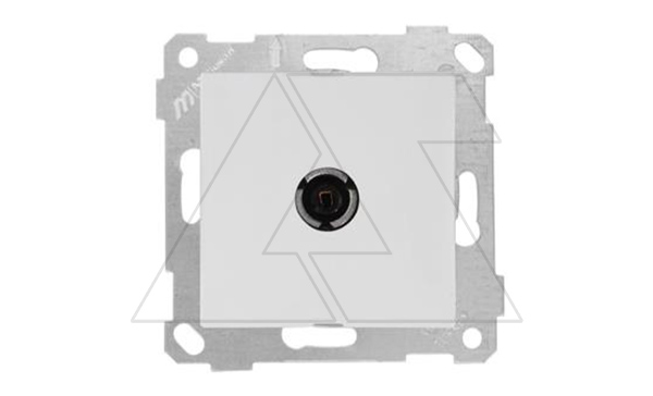 Rita - Розетка TV, проходная, белый
