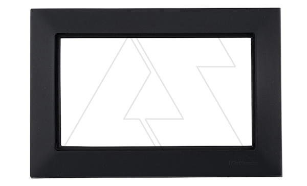 Candela - Рамка двойной розетки, к механизмам серии 21, черный мат