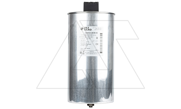 Конденсатор CSADG-0,44/36-HD, трехфазный, 36kVAr(440VAC), 30kVAr(400VAC), MKP заполненный газом, клеммник S=25mm², тяжелый режим, IP20