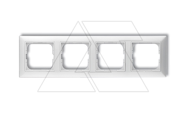 Basic 55 - Рамка на 4 поста (белый, блистер)