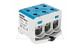 Клемма Morek OTL150-3 синяя, 3xAl/Cu 25_150mm², 320(CU)/290(AL)A на клемму, 1000V, винтовые зажимы от интернет-магазина amperkin.by
