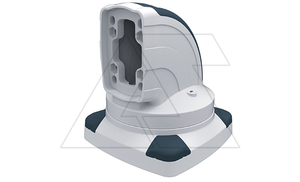 Держатель угловой (90°) поворотный (315°) напольный ETR060, RAL7035/RAL5020, m=2,2кг