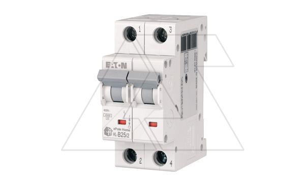 Авт. выключатель HL-B25/2, 2P, 25A, хар-ка B, 4.5kA, 2M