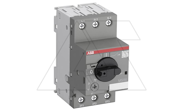 Авт. выключатель MS116-0.25, It=0.16...0.25A Ie=3.1A 0.06kW Icu=100kA CLASS-10A обрыв L