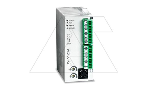 Программируемый логический контроллер DVP12SA211R, 8DI, 4RO, 24VDC, 16K шагов, RS232, RS485 Программируемый логический контроллер DVP12SA211R, 8DI, 4RO, 24VDC, 16K шагов, RS232, RS485