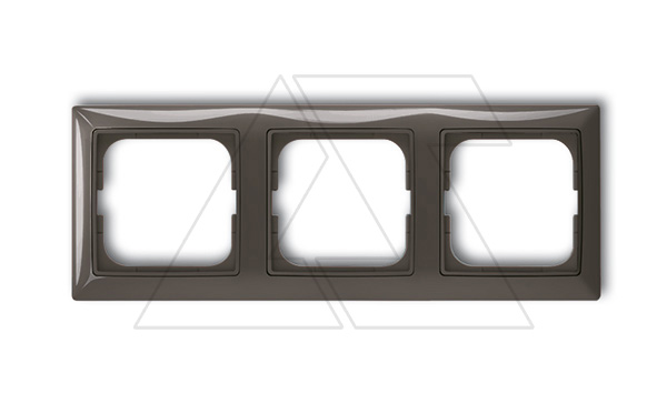 Basic 55 - Рамка на 3 поста (шато-черный)