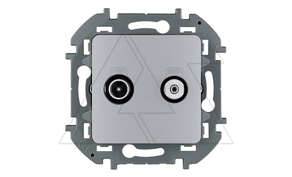 Inspiria - Розетка TV-SAT (алюминий)