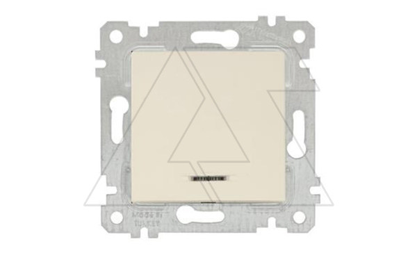 Rita - Выключатель с подсветкой, пруж. зажимы, сл.кость