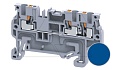 Клемма проходная CP1.5/3BU /3,5x56,1mm, push-in, 3 присоед., 1,5(max 2,5)mm2, 15A, 600V, синяя от интернет-магазина amperkin.by