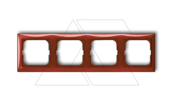 Basic 55 - Рамка на 4 поста (красный)