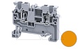 Клемма проходная CX2.5O /5x50mm, пружинная, 2 присоед., 2,5(max 4)mm2, 24A, 1000V, оранжевая от интернет-магазина amperkin.by