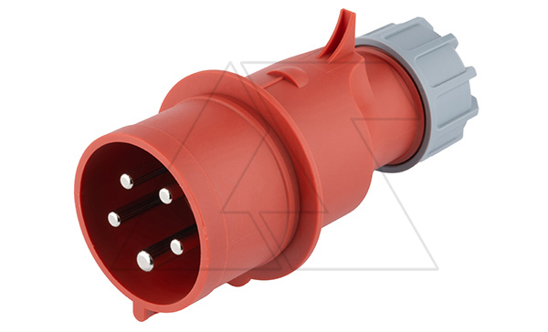 Разъем пром. силовой CEE кабельный, штекер, 32A, 3P+N+E 6h, 346_415VAC 50/60Hz, IP44, серия Hexie