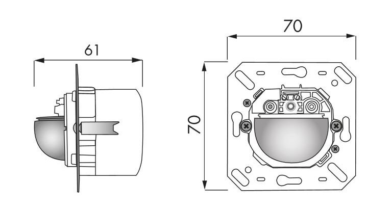 Датчик присутствия B.E.G. Indoor 180-KNX-ST-FM