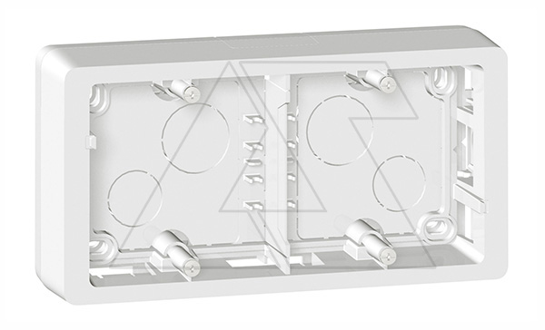 Celiane - Коробка д/наклад. монтажа 2 поста, титан