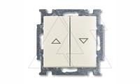 Basic 55 - Выключатель для управления рольставнями двойной (шале-белый)