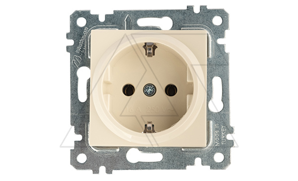 Rita - Розетка 2P+E, сл.кость