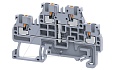 Клемма двухъярусная CPDL1.5(I.S) /3,5x67,2mm, push-in, со связью потенциала, 4 присоед., 1,5(max 2,5)mm2, 16A, 500V, серая от интернет-магазина amperkin.by
