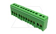 Клеммник Morek для заземления PE12H 1P 12x1,5_16mm² Cu, 63A, 690V, зеленый, IP20 (стикерованный) от интернет-магазина amperkin.by