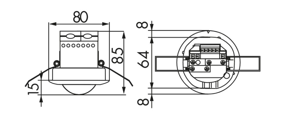 Датчик присутствия B.E.G. PD2-M-DALI/DSI-HVAC-FC