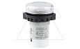 Индикатор светодиодный моноблочный AD116-22DS/A01, белый, LED 24VAC/DC, фильтр 6V, IP65, 22mm от интернет-магазина amperkin.by