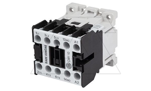 Мини-контактор CM1 10 220/230V 50Hz, 3P, 9A/(20A по AC-1), 4kW(400VAC), 220/230VAC, 1NO