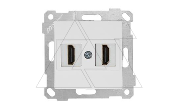 Rita - Розетка 2xHDMI, белый
