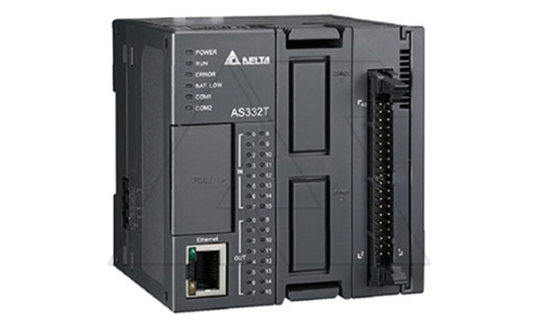 Программируемый логический контроллер AS332T-A, 16DI, 16TO(NPN), 24VDC, 128K шагов, 2xRS485, USB, microSD, CANopen, Ethernet Программируемый логический контроллер AS332T-A, 16DI, 16TO(NPN), 24VDC, 128K шагов, 2xRS485, USB, microSD, CANopen, Ethernet