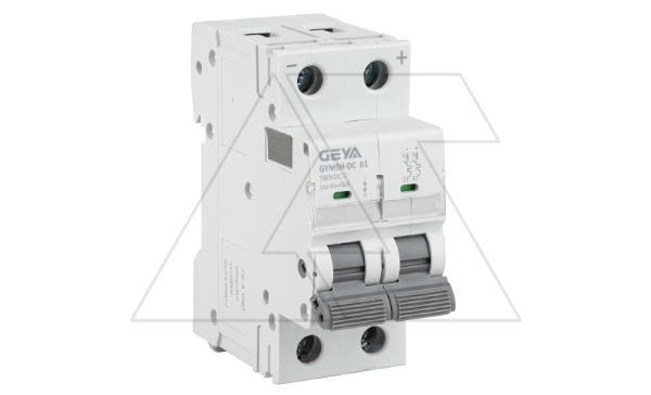 Авт. выкл. GYM9HDC-2P-1B, 2P, 1A, хар-ка B, 6kA, 250VDC, 2M