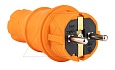 Tena - Вилка 2P+E прямая IP44, оранжевый от интернет-магазина amperkin.by
