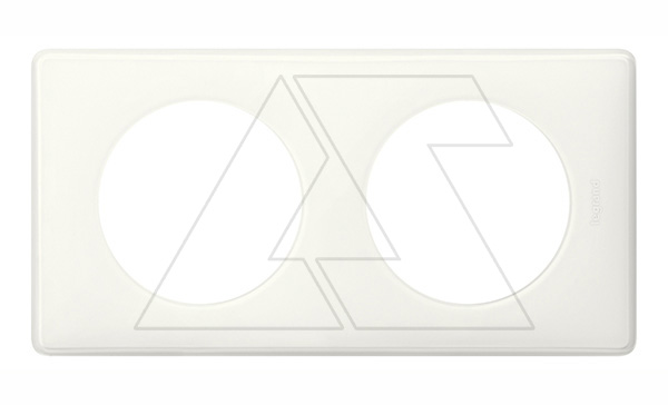 Celiane - Рамка 2 поста белый глянец