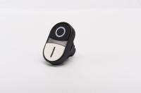 CP-K20-WB-IP65 Головка кнопки черно-белая сдвоенная пластиковая