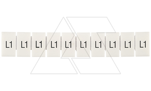 Маркировка клеммных модулей CA509/K5/H/L1 для клемм 5mm, гориз. "L1" (упак. 100шт.)