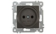 Rita - Розетка 2P, дымчатый от интернет-магазина amperkin.by