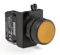 CP-D -Y-(CA-C1)-IP65 Кнопка желтая пластиковая 1НО