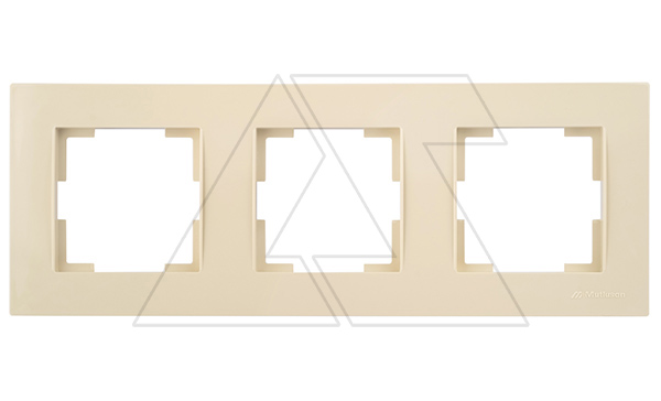 Rita - Рамка 3 поста, горизонтальный монтаж, сл.кость