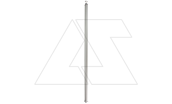 Колонна Snap-On 2,7m для потолка до 3,9m, 2 секции, корпус и крышка из алюминия, цвет алюминий