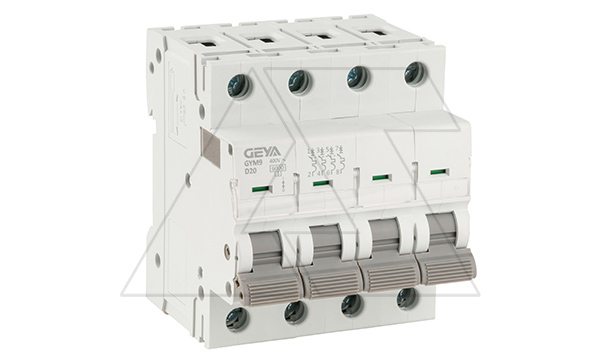 Авт. выключатель GYM9-4P-20D, 4P, 20A, хар-ка D, 6kA, 4M