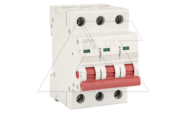 Выключатель нагрузки GYH8-3P-125, 3P, 125A, 3M