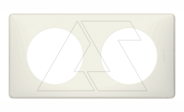 Celiane - Рамка 2 поста белый перкаль