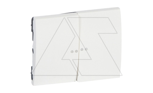 Galea Life - Клавиша для выключателя двойного с индикацией, White