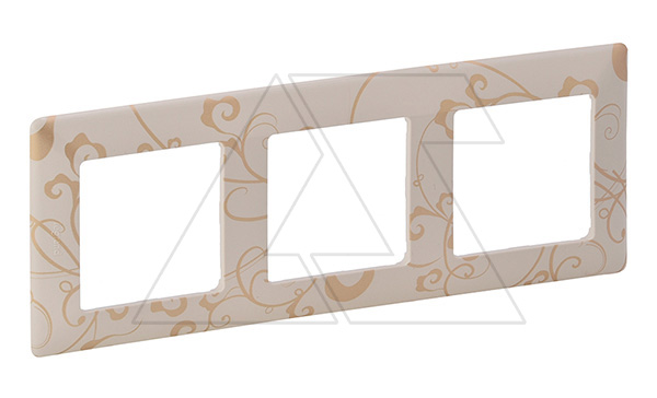Valena Life - Рамка 3 поста верт/гориз, ампир бежевый