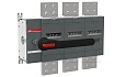 Выкл. нагрузки OT3200E03P, 3200A 3P видимый разрыв c выносной блок. рукояткой OHB274J12 и осью OXP12X280 от интернет-магазина amperkin.by