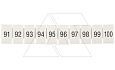Маркировка клеммных модулей CA509/K5/H/91-100 для клемм 5mm, гориз. "91..100" (упак. 100шт.) от интернет-магазина amperkin.by