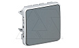 PLEXO - Выключатель кнопочный, NO, IP55, пруж. зажимы, серый от интернет-магазина amperkin.by