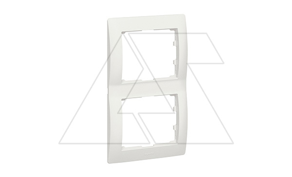 Galea Life - Рамка на 2 поста вертикальная, Pearl